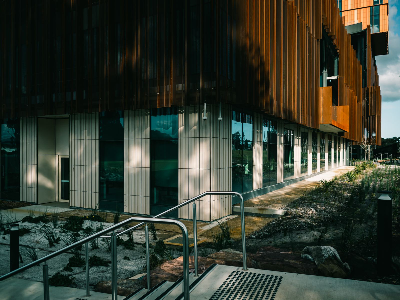 Modern commercial building exterior